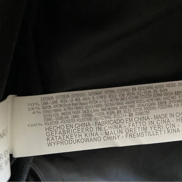 Zara Man wool blend zip button up jacket coat Sz L - Picture 9 of 11